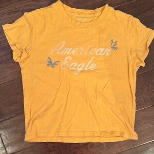 American Eagle Outfitters women’s size Orange Tee with Butterfly Design xs